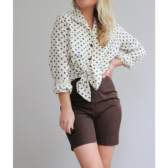 1960's Murr's Dark Shorts // Women's Size Double Extra Small to Extra Small - Picture 8 of 8